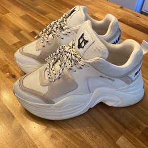 Naked Wolfe Tennis Shoes Track White Chunky Sole